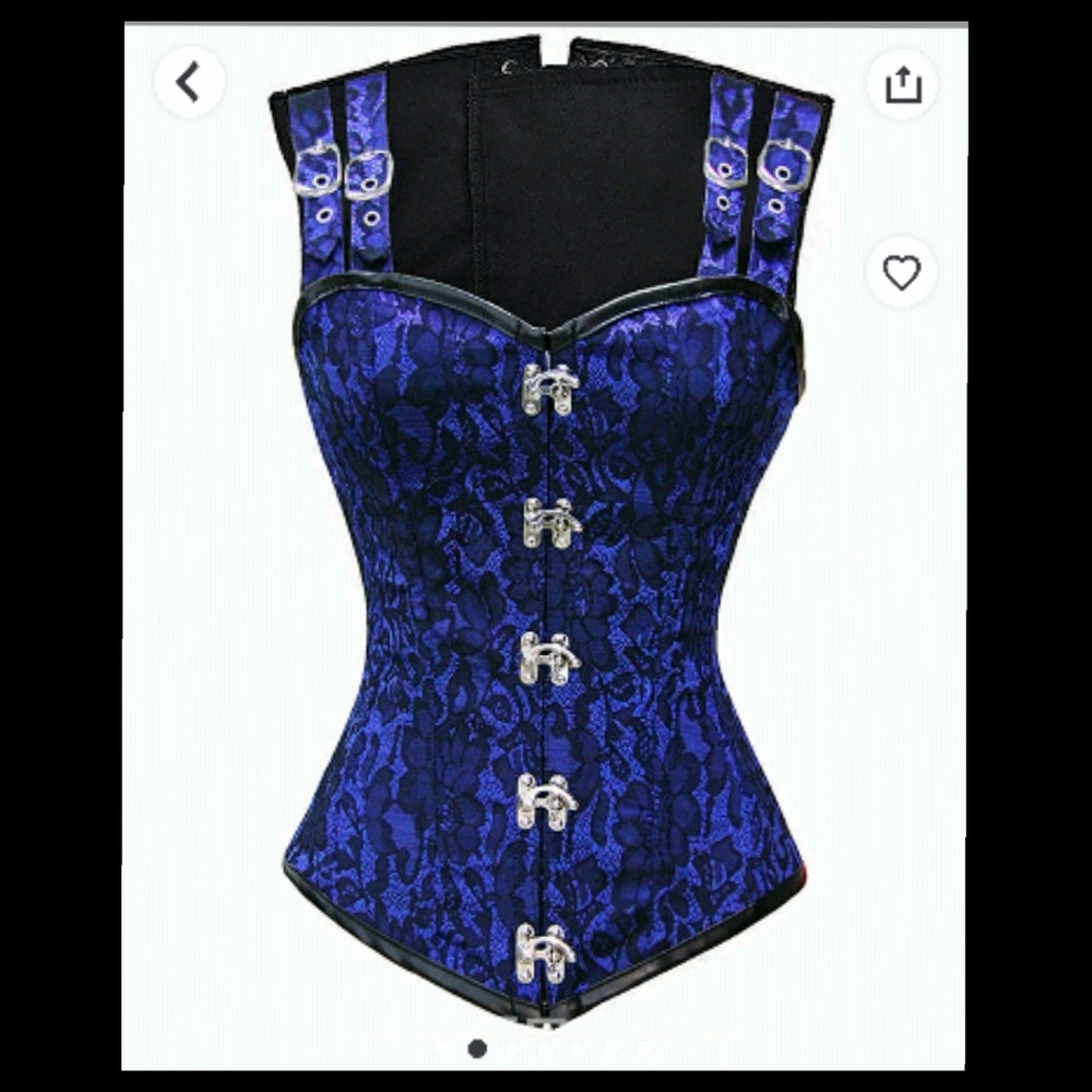 👍Blue corset with shoulder straps